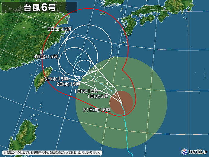 typhoon_2306-large 台風６号の予想進路